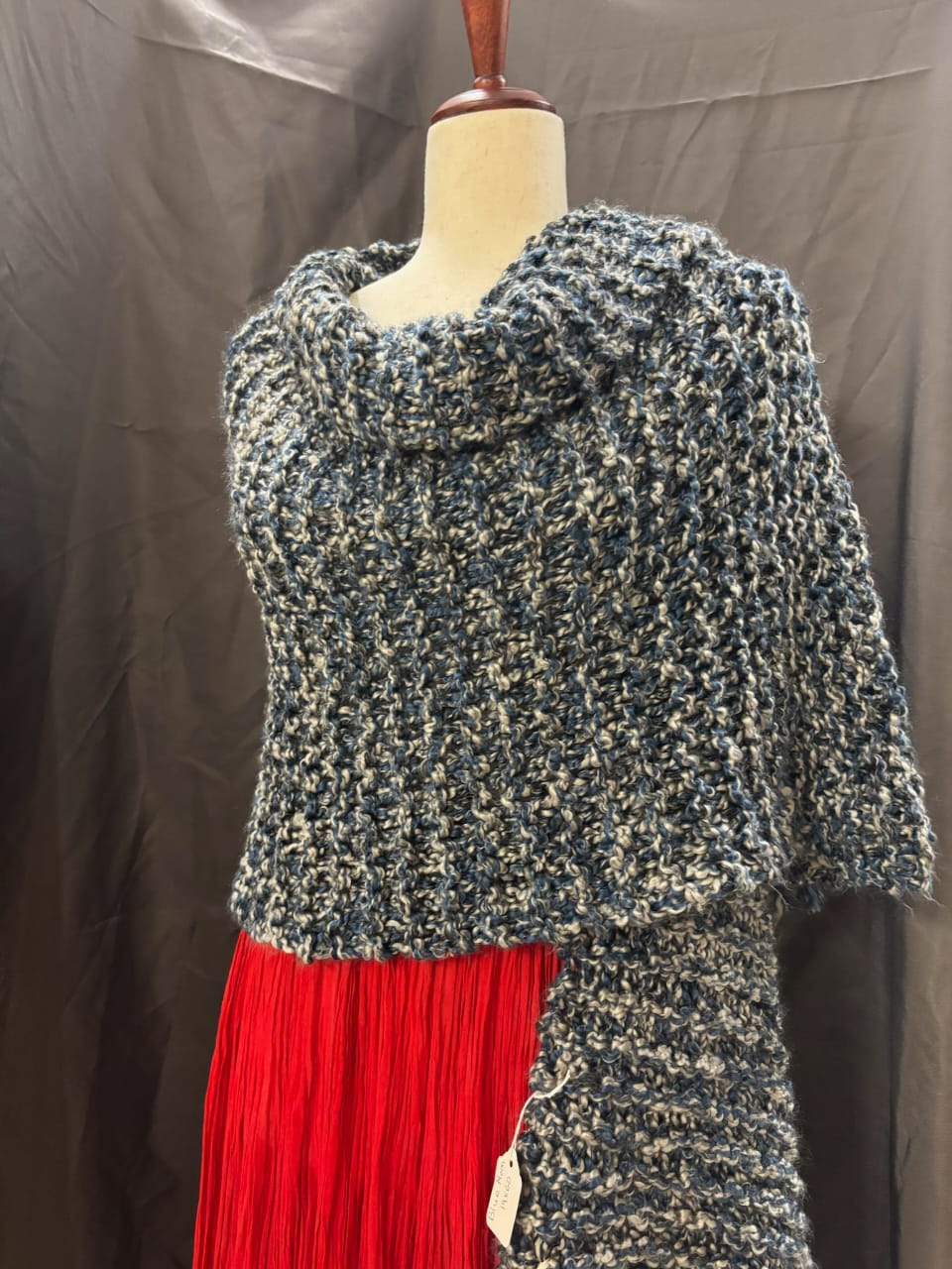 "Blue Moon"- Rectangle Fringe Wrap