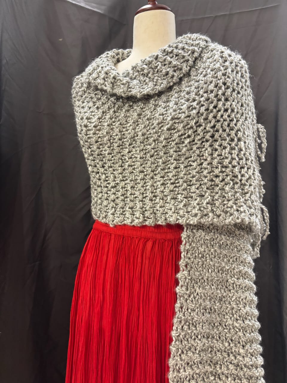 "Clouds" - Rectangle Fringe Wrap