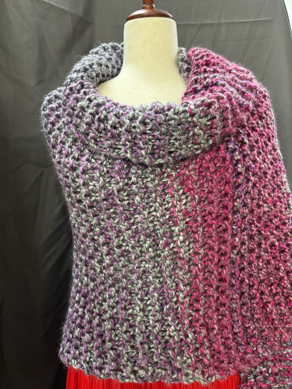 ''Gemstone Stripes'' - Rectangle Fringe Wrap