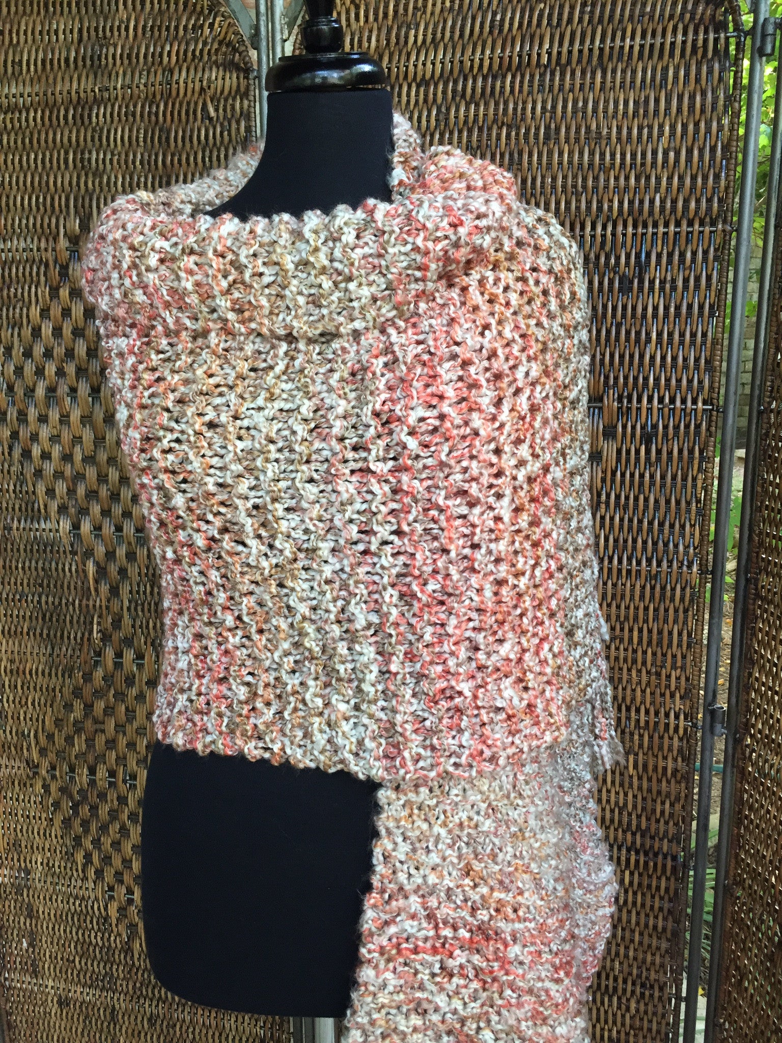 "Marble" - Rectangle Fringe Wrap