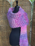 "Mixed Berries" - Rectangle Fringe Wrap